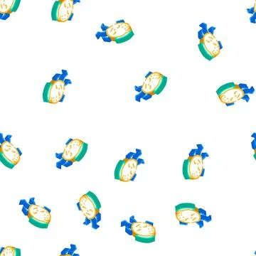 Lemon fruit character isometric icon seamless pattern Stock Illustration