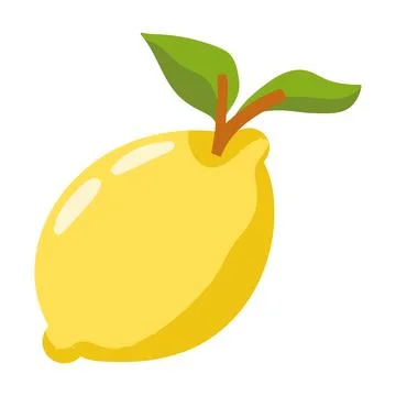 Lemon fruit icon Stock Illustration