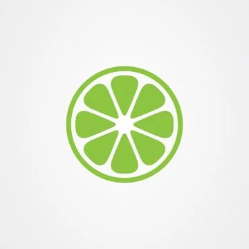 Lemon fruit icon logo vector design Stock Illustration