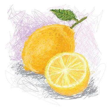 Lemon fruit Stock Illustration