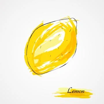 Lemon Fruit Stock Illustration