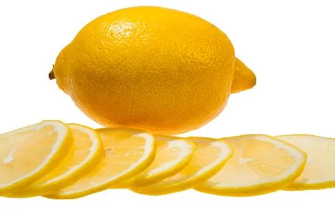 Lemon fruit isolated Stock Photos