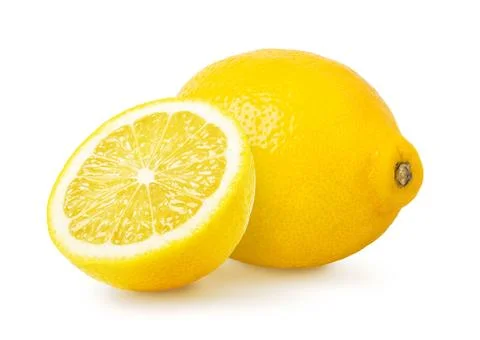 Lemon fruit isolated Stock Photos