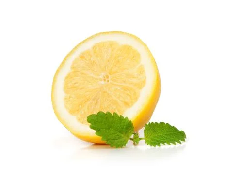 Lemon fruit isolated on white background Stock Photos