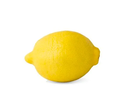 Lemon fruit an isolated on white background Clipping Path Stock Photos