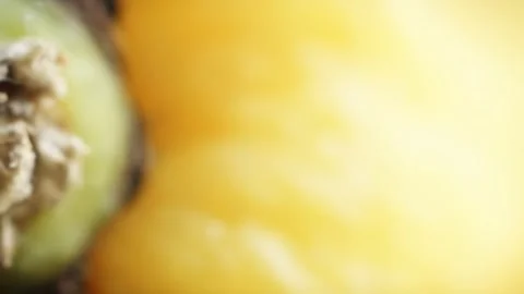 Lemon fruit macro close up rotating camera motion stock footage Stock-Footage 328626149