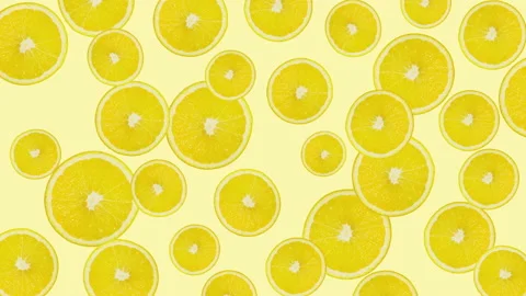 Lemon fruit motion design animation Stock Footage 169398214