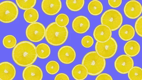 Lemon fruit motion design animation Stock Footage 169398491