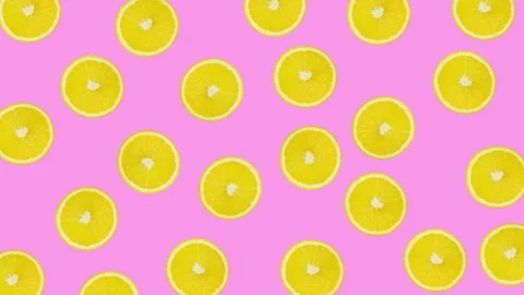 Lemon fruit motion design animation Stock Footage 170105163