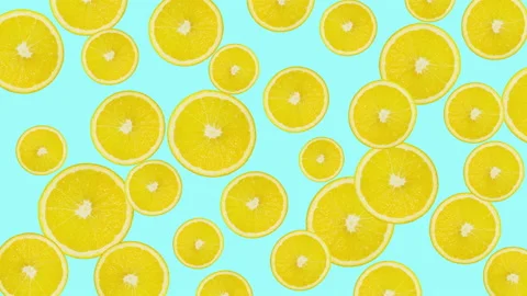 Lemon fruit motion design animation Stock Footage 170192074
