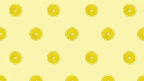 Lemon fruit motion design animation Stock Footage 180180048