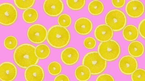 Lemon fruit motion design animation Stock Footage 218390042