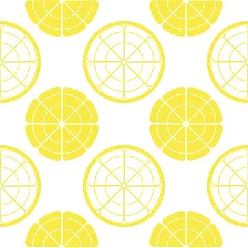 Lemon fruit seamless pattern Stock Illustration