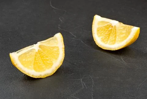 Lemon fruit slice Stock Photos