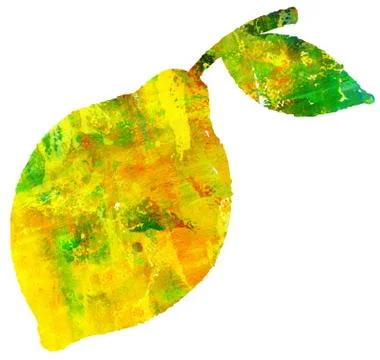Lemon Fruit Unique Illustration Stock Illustration