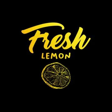 Lemon fruit vector color illustration Stock Illustration