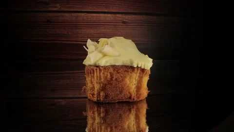 Lemon fudge cake in close up Stock-Footage 150530904