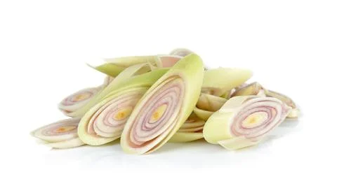 Lemon grass isolated on white background Stock Photos