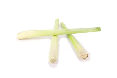 Lemon grass on white background Foto stock