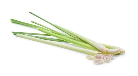 Lemon grass on a white background Foto stock
