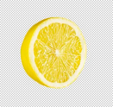 Lemon half cutout. Foto stock