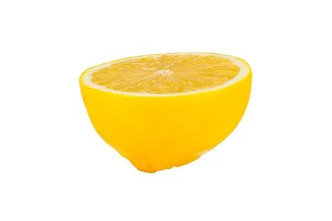 Lemon half isolated on white background. Foto stock