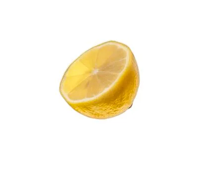 Lemon half on white background isolated Stock Photos