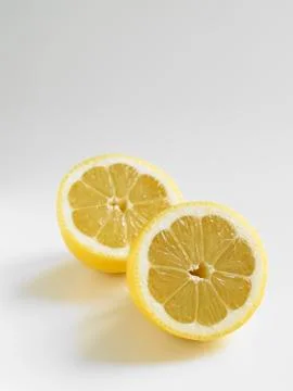 Lemon halves Foto stock
