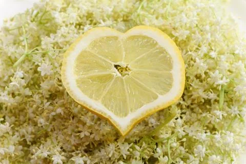 Lemon heart Stock Photos