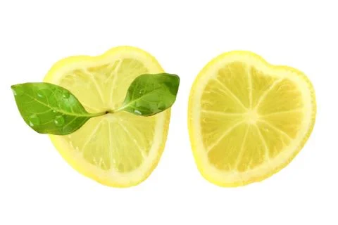 Lemon heart Fotos de archivo