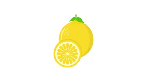 Lemon icon animation for motion graphics. Foods and Drinks Icons Stock Footage 147990703