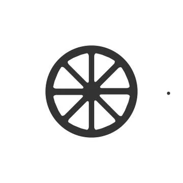 Lemon icon flat Stock Illustration