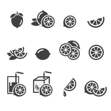 Lemon icon Stock Illustration
