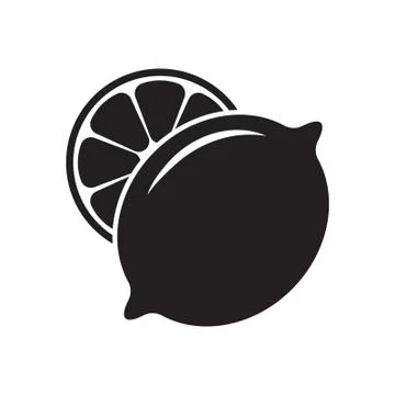 Lemon icon illustration isolated vector sign Stock Illustration