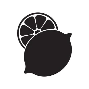 Lemon icon illustration isolated vector sign Stock Illustration