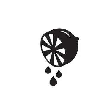 Lemon icon illustration isolated vector sign Stock Illustration