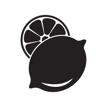 Lemon icon illustration isolated vector sign Stock Illustration