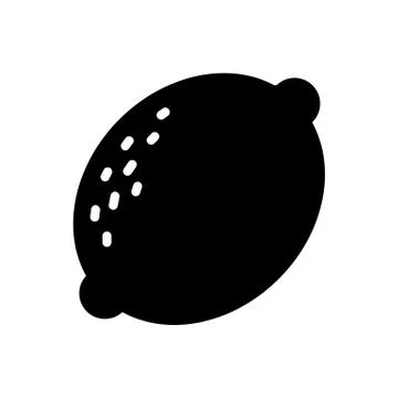 Lemon icon simple flat vector illustration Illustrazione stock