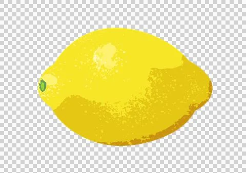 Lemon illustration on a transparent background Stock Illustration
