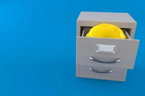 Lemon inside archive Stock-Illustration