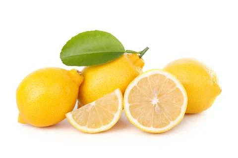Lemon isolate on white background Stock Photos