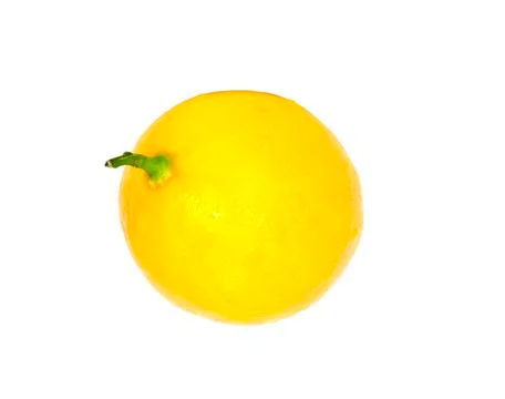 Lemon isolated on white background with copy space Stock Photos