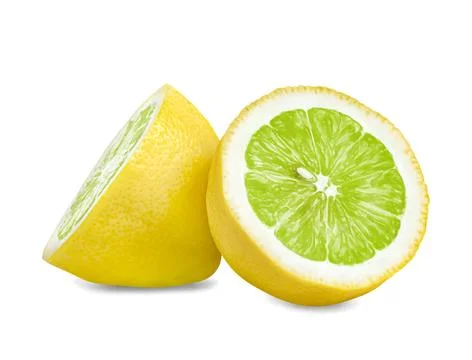 Lemon isolated on white background ,include clipping path Stock Photos