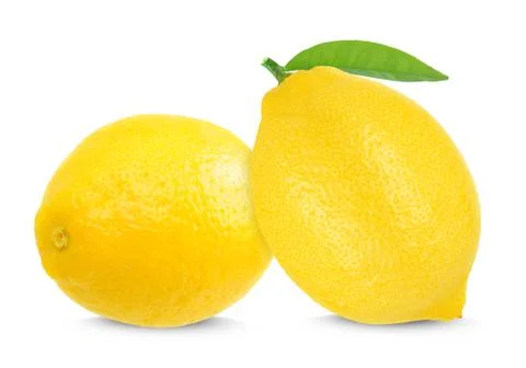 Lemon isolated on a white background Stock Photos