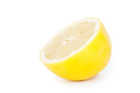 Lemon isolated white background Stock Photos