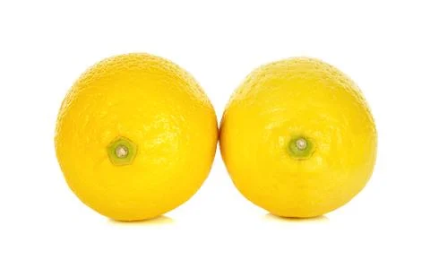 Lemon isolated on the white background Stock Photos