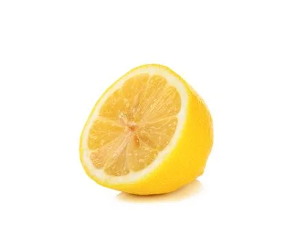 Lemon isolated on the white background Stock Photos