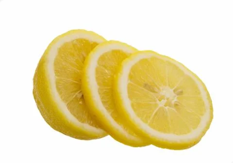 Lemon isolated on white background Stock Photos