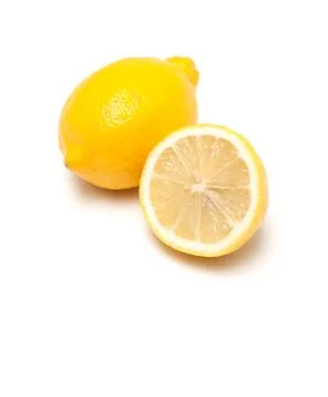 Lemon isolated on white background Stock Photos