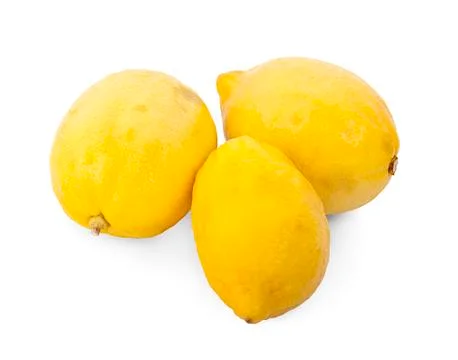 Lemon isolated on white background Stock Photos